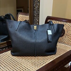 Rebecca Minkoff Darren Black Leather Tote Bag